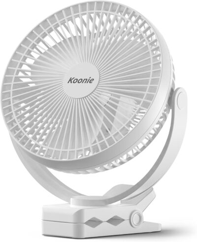 Koonie 20cm Tragbarer Clip-On-Ventilator,