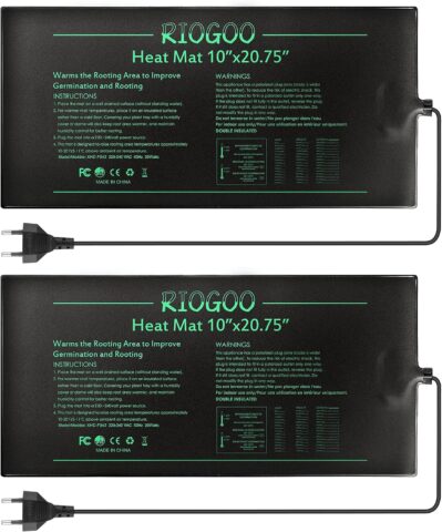 RIOGOO Heizmatte Wärmematte für Sämling Germination und