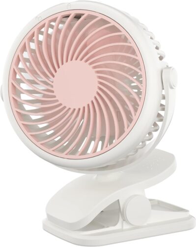 USB Clip Ventilator Mini Akku Tischventilator Leise,