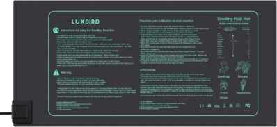 LUXBIRD Heizmatte Setzling Heizmatte Wärmematte Reptil