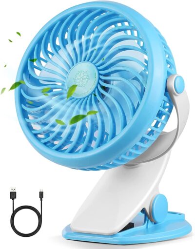 akface Clip Tischventilator Leise Leistungsstarker, USB