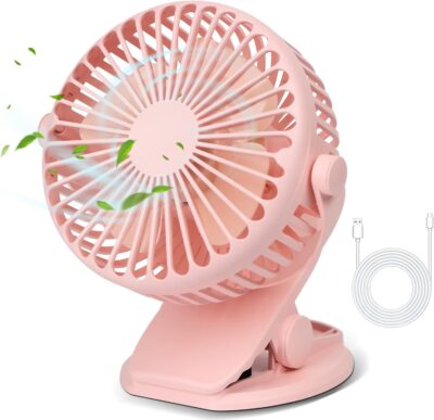 akface Clip Tischventilator Leise Leistungsstarker, USB