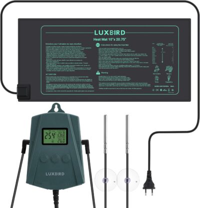 Luxbird Sämling-Heizmatte mit Thermostatregler, IP67
