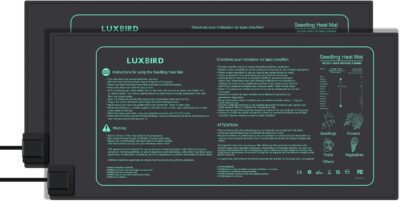 LUXBIRD 2er-Pack Heizmatte Zimmergewächshaus Wärmematte