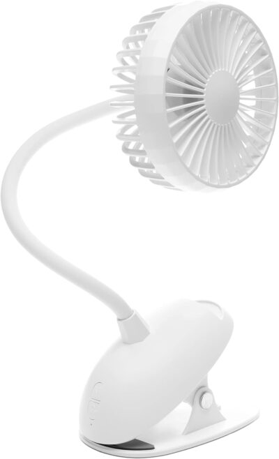 O2COOL Wiederaufladbarer USB-Akku-Clip-Ventilator 12.7 cm