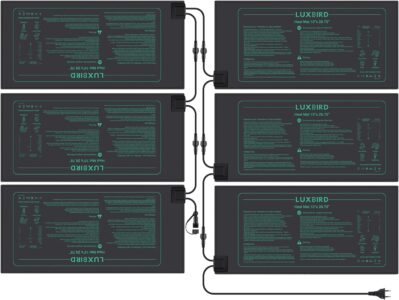 Luxbird Heizmatte Wärmematte für Sämling Germination, 6