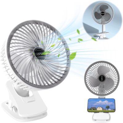 4 in 1 USB Ventilator, 7'' Clip Ventilator, 3