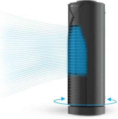 PureMate Mini Tischventilator mit 3 Ventilationsstufen,