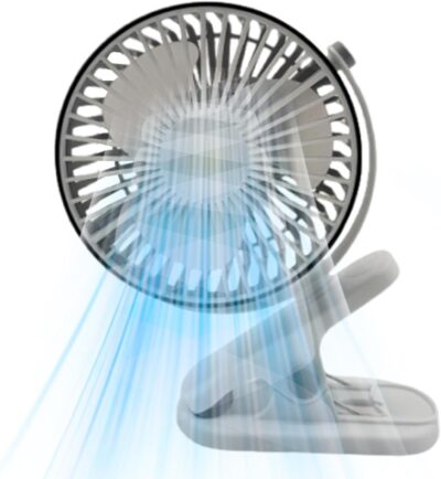 Ventilator mit Clip, tragbarer Schreibtischventilator,