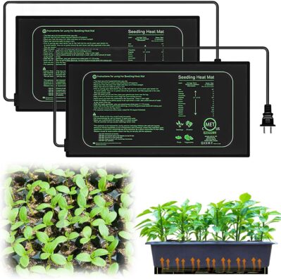 Vegena 2 Stücke Heizmatte Pflanzen, Heizmatte Mit