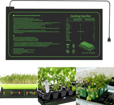 WIYETY Heizmatte Pflanzen: 25,5 x 53,5 cm Heizmatte für