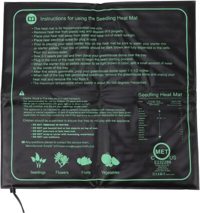 Wifehelper wasserdichte Sämlings Wärmematte, 50 X 52 cm,