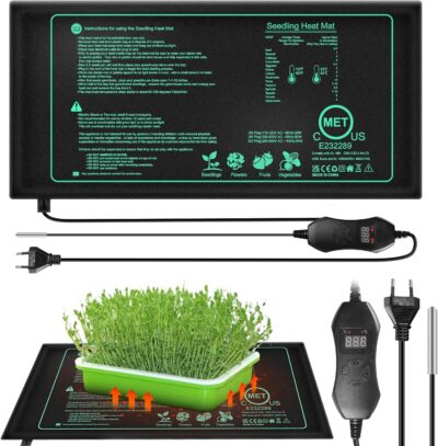 HOSPAOP Heizmatte Wärmematte Pflanzen mit Thermostat, Mini