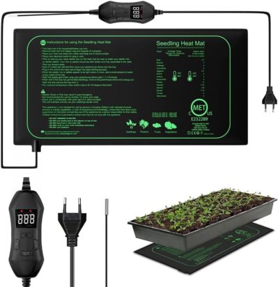 Hojalis Heizmatte Mit Thermostat, 50W Heizmatte Pflanzen,