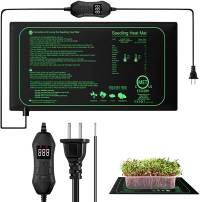 FENGQ Heizmatte Wärmematte mit Thermostat, Heizmatte Pflanze