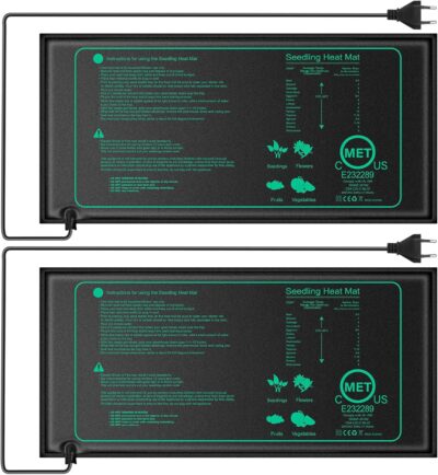 Xiexieni 2 Stück Sämling Heizung Matte, 20 Watt Heizmatte
