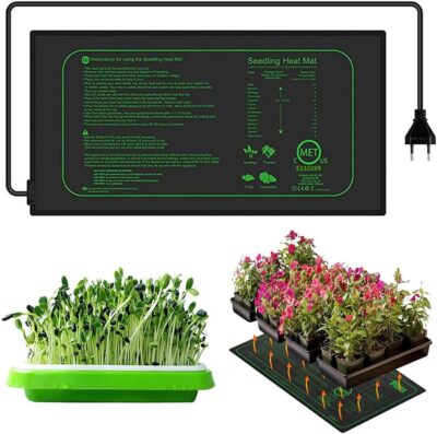 Hojalis Heizmatte Pflanzen, 21W Heizmatte mit Thermostat,
